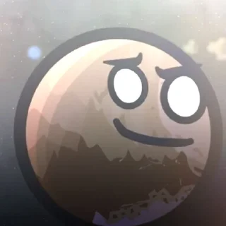 😏 emoji ꒰ 🌘 ꒱ ᴘʟᴜᴛᴏ (шаранутый космос) Telegram sticker 21 of 35