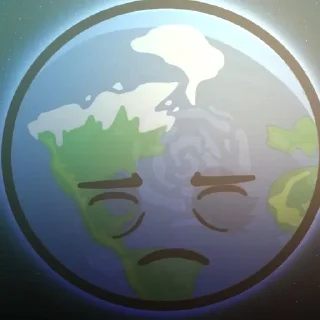 😣 emoji ꒰ 🌎 ꒱ ᴇᴀʀᴛʜ (шаранутый космос) Telegram sticker 16 of 35