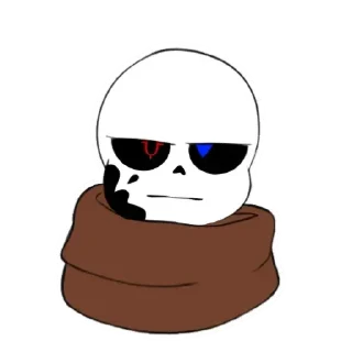 😐 emoji Инк Ink sans (Created with the help of Sanya) Telegram sticker 10 of 51