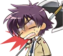 😰 emoji Angel Beats! Telegram sticker 23 of 40