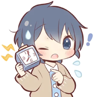 ⏰ emoji ~૮꒰⋆❛ ہ ❛⋆꒱ྀིა ! Telegram sticker 5 of 57