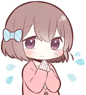 🙏 emoji ~૮꒰⋆❛ ہ ❛⋆꒱ྀིა ! Telegram sticker 9 of 57