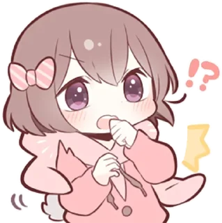 ⁉️ emoji ~૮꒰⋆❛ ہ ❛⋆꒱ྀིა ! Telegram sticker 24 of 57