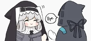 👋 emoji Specter(Arknights) Telegram sticker 10 of 95