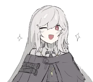 😉 emoji Specter(Arknights) Telegram sticker 23 of 95