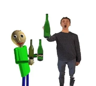 😮 emoji Baldi???!? Telegram sticker 5 of 11