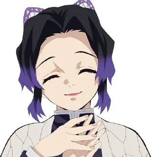 😊 emoji Shinobu💜💜💜💜 Telegram sticker 6 of 7