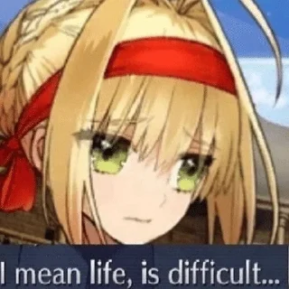 😢 emoji fgo hot takes Telegram sticker 14 of 50