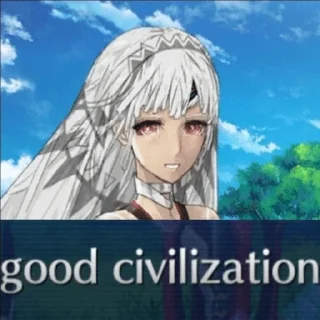😇 emoji fgo hot takes Telegram sticker 11 of 50