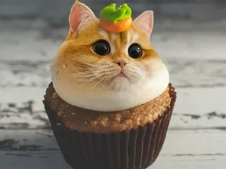 Sticker from коты в еде/cats in food