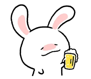 Sticker from ミヨンミヨン バニー 2 @moe_sticker_bot
