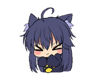 Sticker from Neko Kitty Momo :: @dineloli_chatik