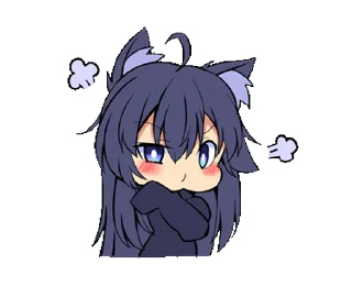 Sticker from Neko Kitty Momo :: @dineloli_chatik