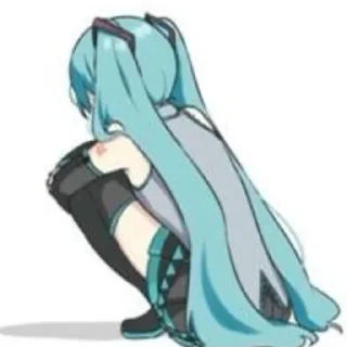 😔 emoji MAD MIKU PACK Telegram sticker 15 of 20