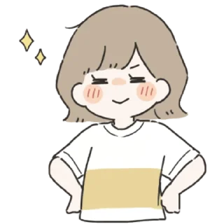 😎 emoji With You (Girl) @jp_stickers Telegram sticker 22 of 33