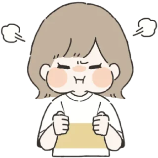😤 emoji With You (Girl) @jp_stickers Telegram sticker 14 of 33