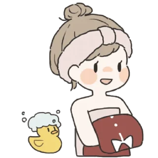 🛀 emoji With You (Girl) @jp_stickers Telegram sticker 23 of 33