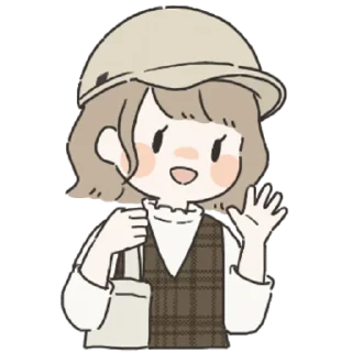 👋 emoji With You (Girl) @jp_stickers Telegram sticker 11 of 33