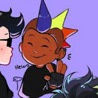 👩‍🦲 emoji Спайк: 𖥨 ! ⊹ [@Najosa_chan] Telegram sticker 20 of 28