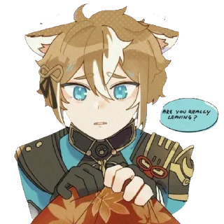 🥺 emoji Gorou|Genshin Impact Telegram sticker 18 of 22