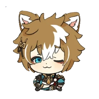😉 emoji Gorou|Genshin Impact Telegram sticker 14 of 22