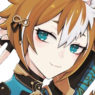 😏 emoji Gorou|Genshin Impact Telegram sticker 7 of 22