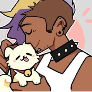 👩‍🦲 emoji Спайк: 𖥨 ! ⊹ [@Najosa_chan] Telegram sticker 9 of 28
