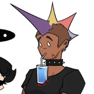 👩‍🦲 emoji Спайк: 𖥨 ! ⊹ [@Najosa_chan] Telegram sticker 15 of 28