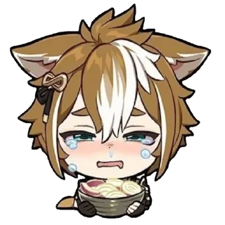 😭 emoji Gorou|Genshin Impact Telegram sticker 12 of 22