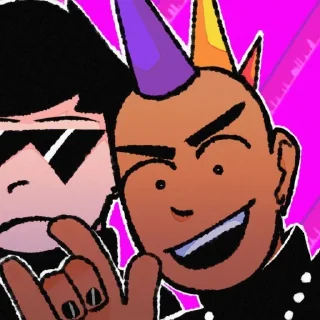 👩‍🦲 emoji Спайк: 𖥨 ! ⊹ [@Najosa_chan] Telegram sticker 16 of 28