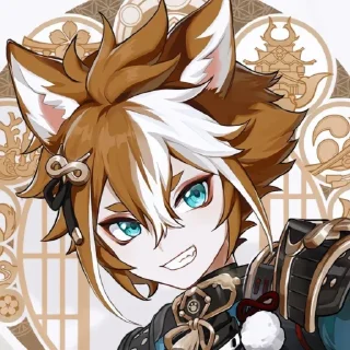 😆 emoji Gorou|Genshin Impact Telegram sticker 11 of 22