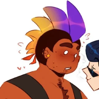 👩‍🦲 emoji Спайк: 𖥨 ! ⊹ [@Najosa_chan] Telegram sticker 14 of 28