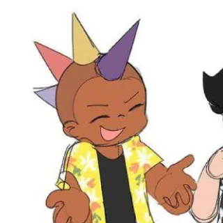 👩‍🦲 emoji Спайк: 𖥨 ! ⊹ [@Najosa_chan] Telegram sticker 5 of 28