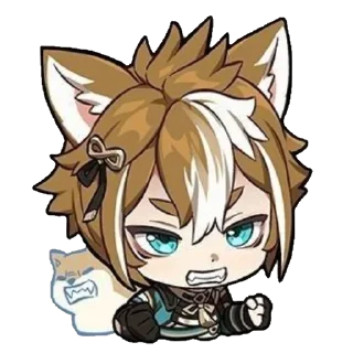 😠 emoji Gorou|Genshin Impact Telegram sticker 13 of 22