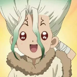 🗿 emoji Dr. Stone @stickers_you_were_looking_for Telegram sticker 17 of 41