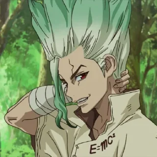 🗿 emoji Dr. Stone @stickers_you_were_looking_for Telegram sticker 24 of 41