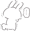 😢 emoji Rabbit sticker set :: @line_stickers Telegram sticker 18 of 40