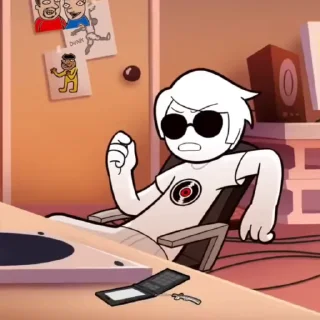 🌟 emoji Homestuck "Dave" :: @AG3NT_2D Telegram sticker 8 of 29