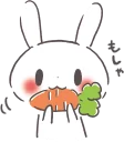 🥕 emoji Rabbit sticker set :: @line_stickers Telegram sticker 13 of 40