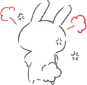 😡 emoji Rabbit sticker set :: @line_stickers Telegram sticker 14 of 40