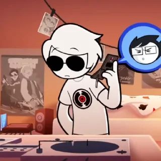 😐 emoji Homestuck "Dave" :: @AG3NT_2D Telegram sticker 4 of 29