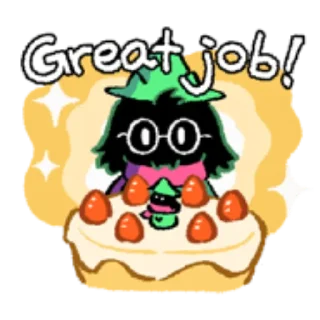 Sticker from Deltarune