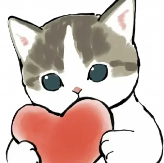 ❤️ emoji котики :: @mzxwzq Telegram sticker 17 of 85
