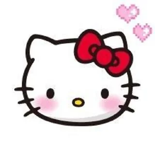 😳 emoji Hello Kitty Telegram sticker 24 of 75