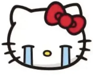 😭 emoji Hello Kitty Telegram sticker 22 of 75