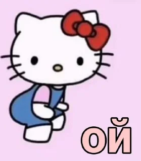 😳 emoji Hello Kitty Telegram sticker 13 of 75