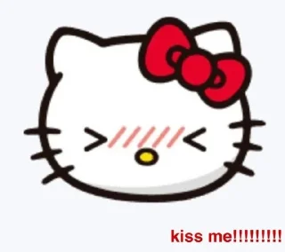 😳 emoji Hello Kitty Telegram sticker 23 of 75