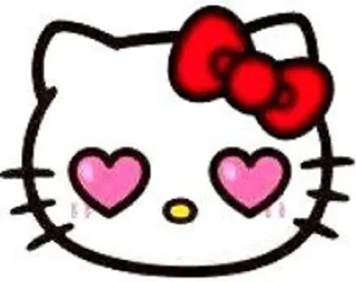 😍 emoji Hello Kitty Telegram sticker 21 of 75
