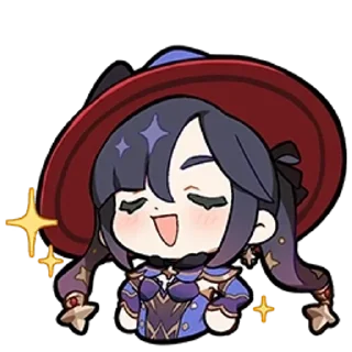 🌟 emoji Genshin Impact Chibi Telegram sticker 22 of 120