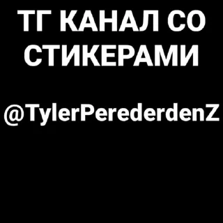Sticker from Tyler Perederden 5.0 @TylerPerederdenZ